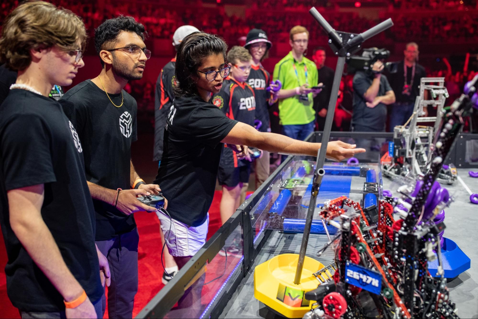 Students Competing